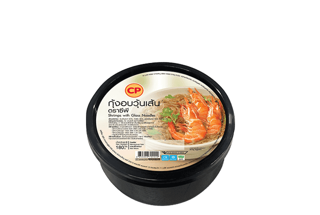 กุ้งอบวุ้นเส้น ตราซีพี 180 กรัม